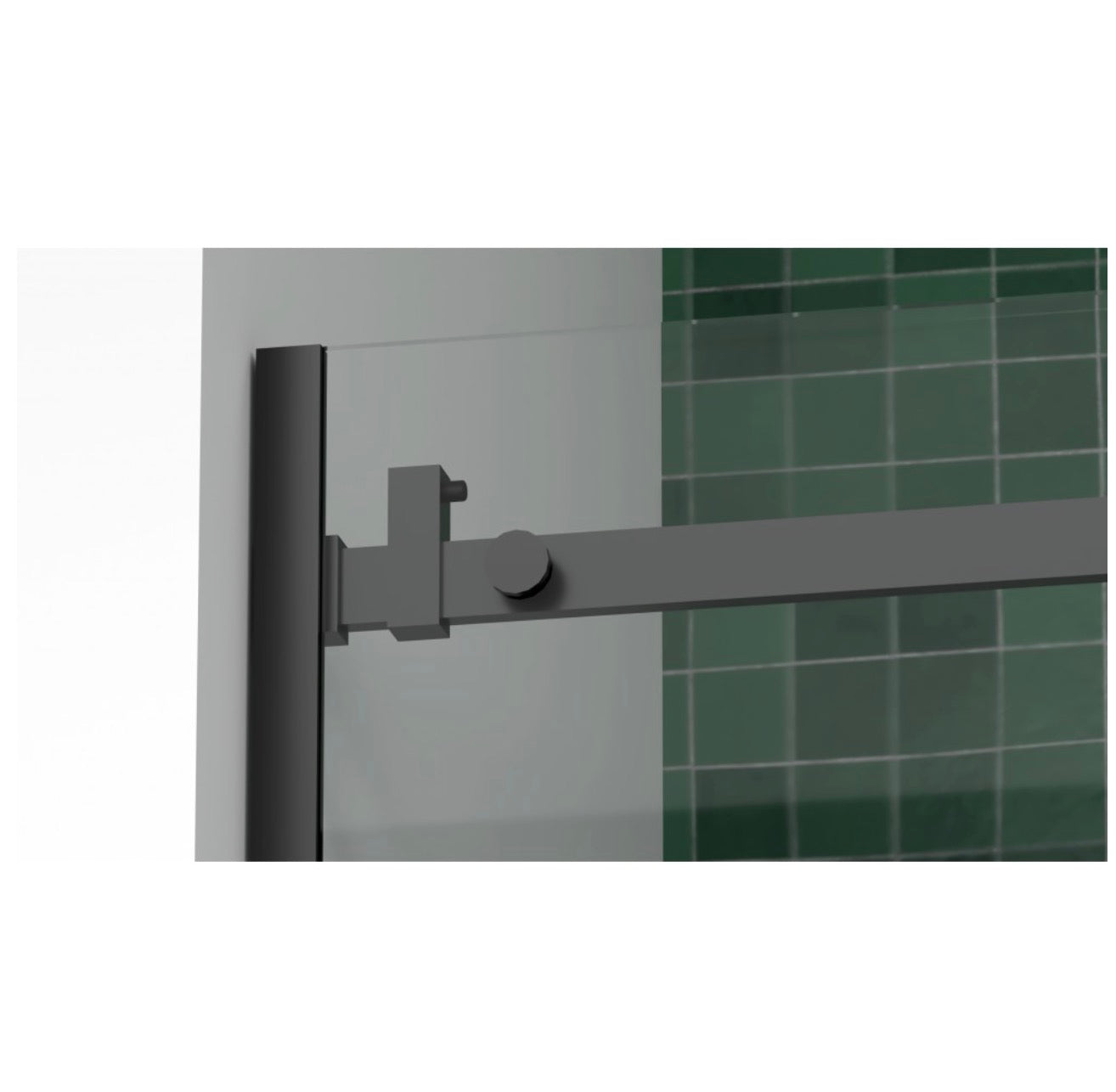 PORTE DE DOUCHE COULISSANTE - MIKOTO 10MM NOIR