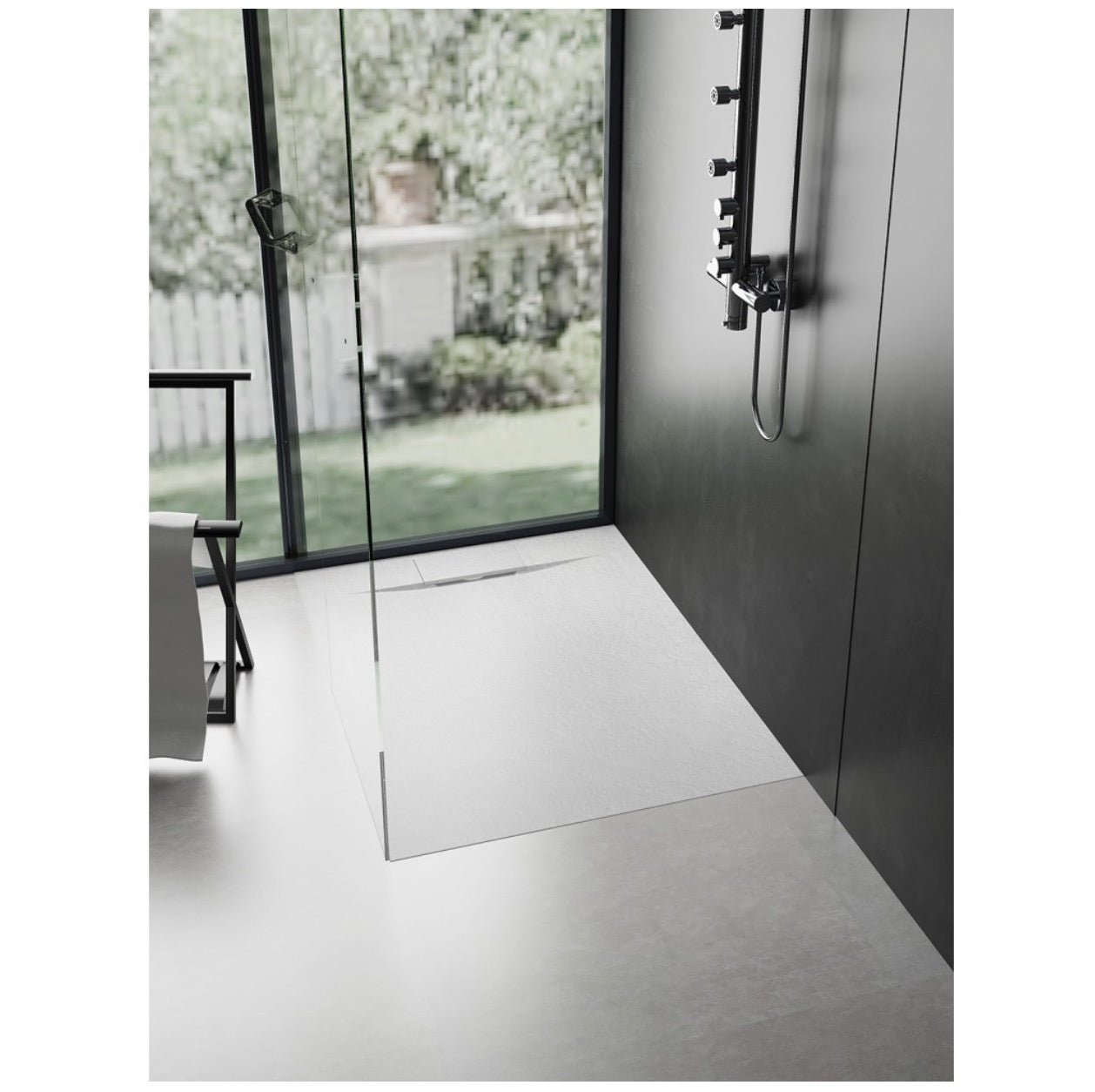 SHOWER BASE - BRIZO II WHITE