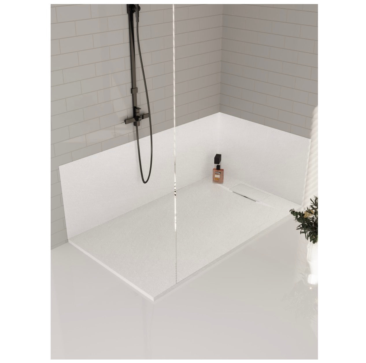 SHOWER BASE - BRIZO II WHITE