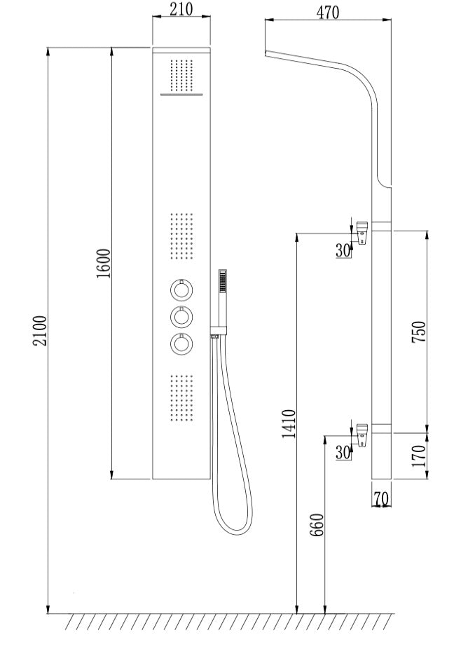 COLONNE DE DOUCHE S55