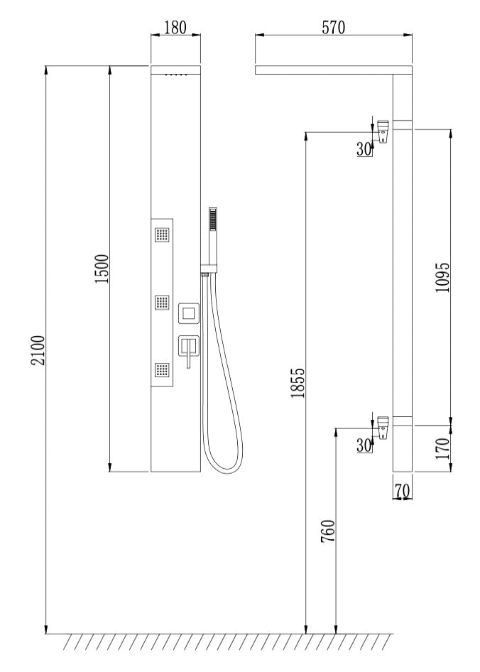 COLONNE DE DOUCHE S65