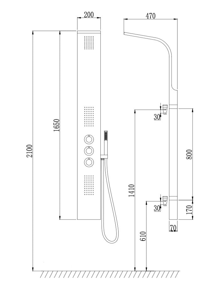 COLONNE DE DOUCHE S42