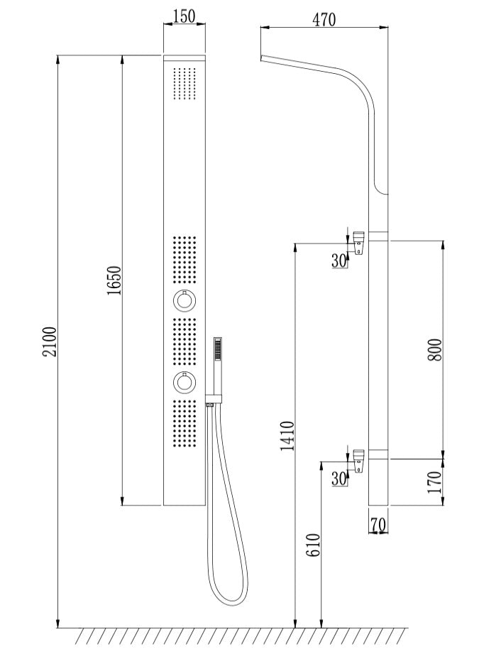COLONNE DE DOUCHE AL07