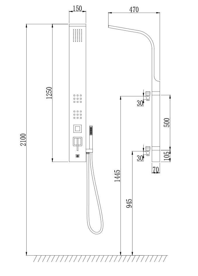 COLONNE DE DOUCHE AL35