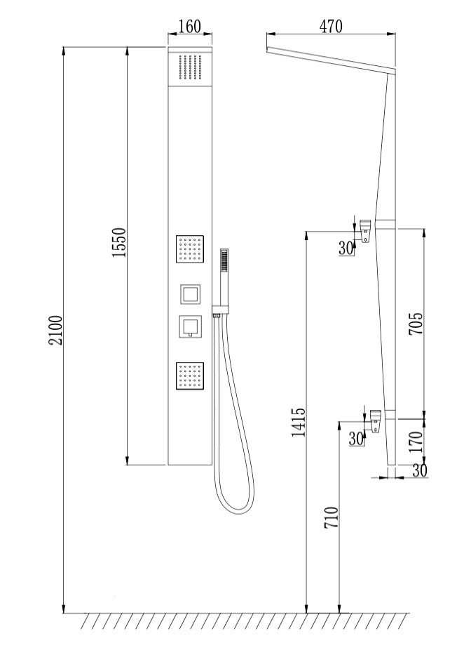 COLONNE DE DOUCHE AL55