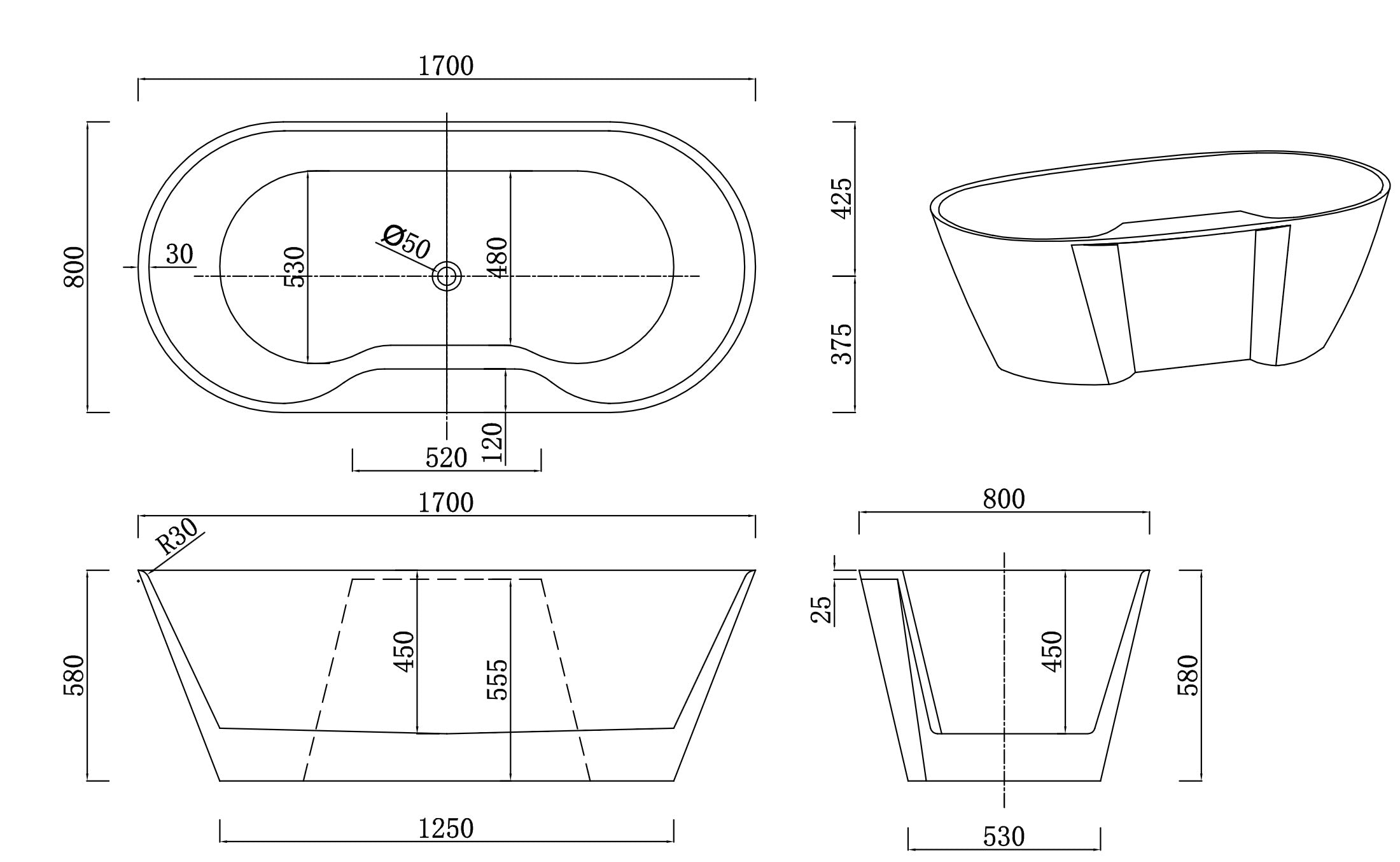 FREESTANDING BAIN - LEO
