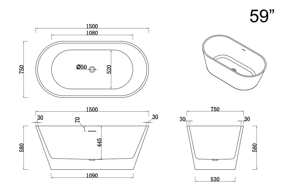 FREESTANDING BATHTUB - YOGI