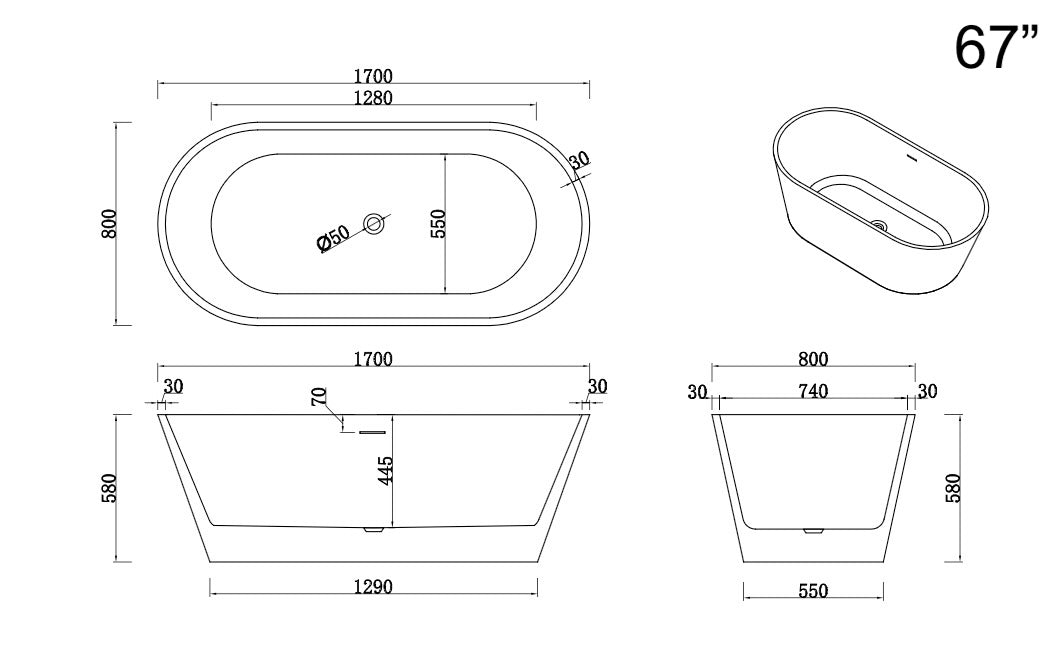 FREESTANDING BATHTUB - YOGI