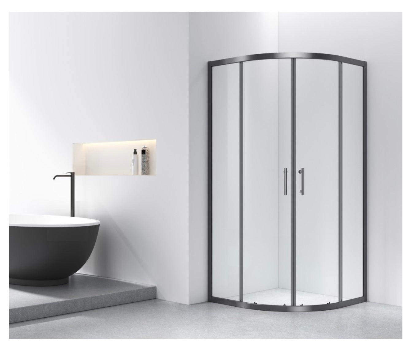 DOUCHE NEO RONDE - MILAN NOIR