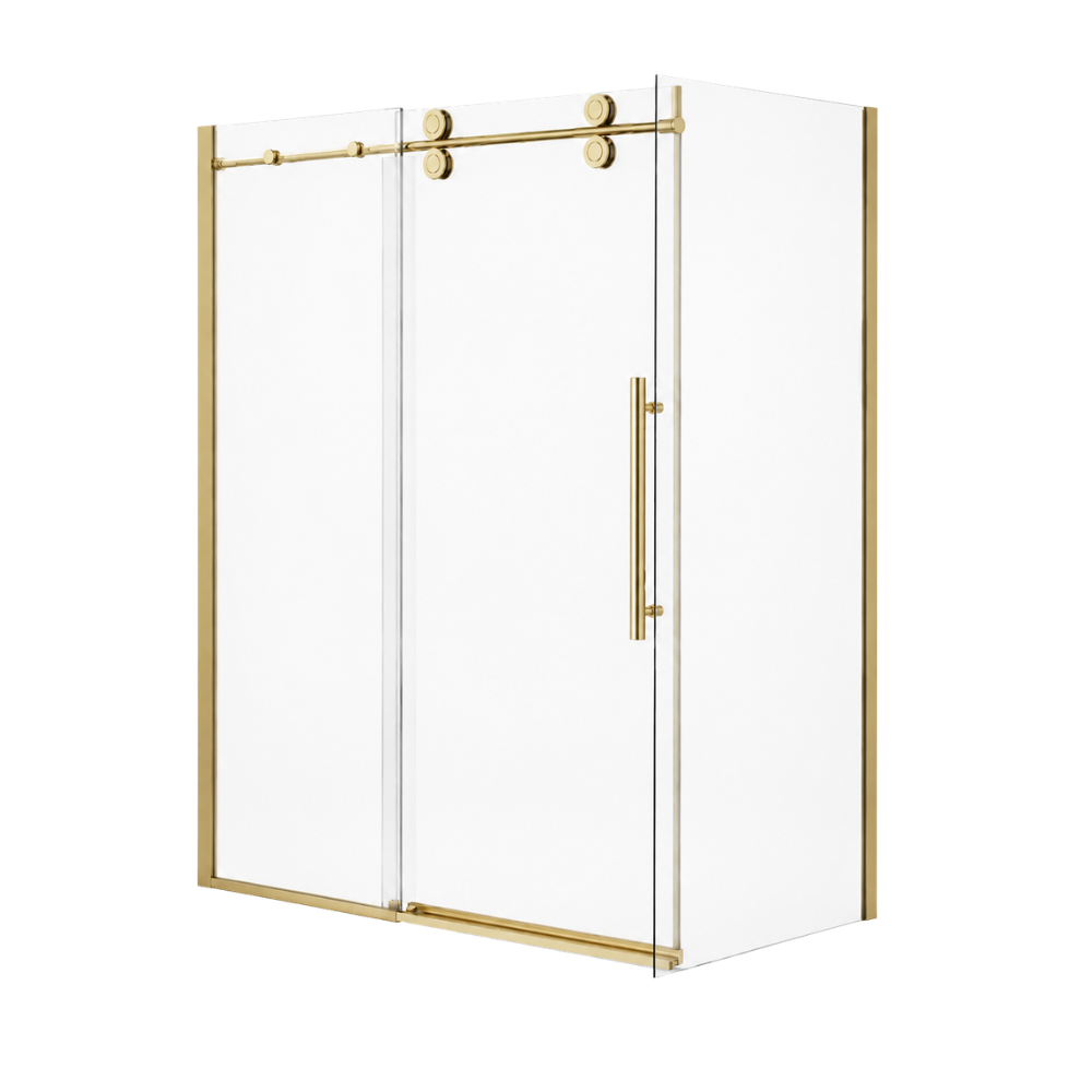 SLIDING SHOWER - ZARO BRUSHED GOLD 8MM
