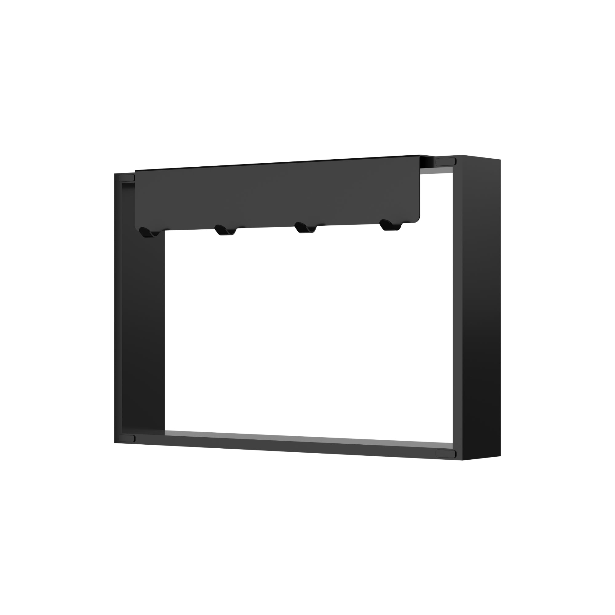 FREESTANDING SHOWER NICHE - 12 X 24" BLACK