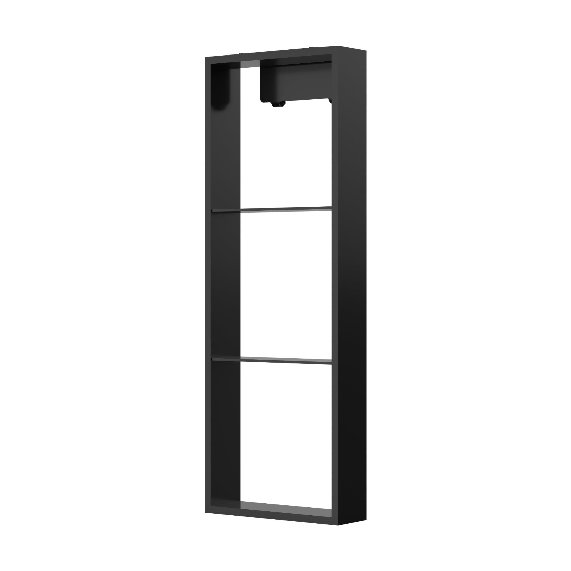 FREESTANDING SHOWER NICHE - 12 X 36" BLACK