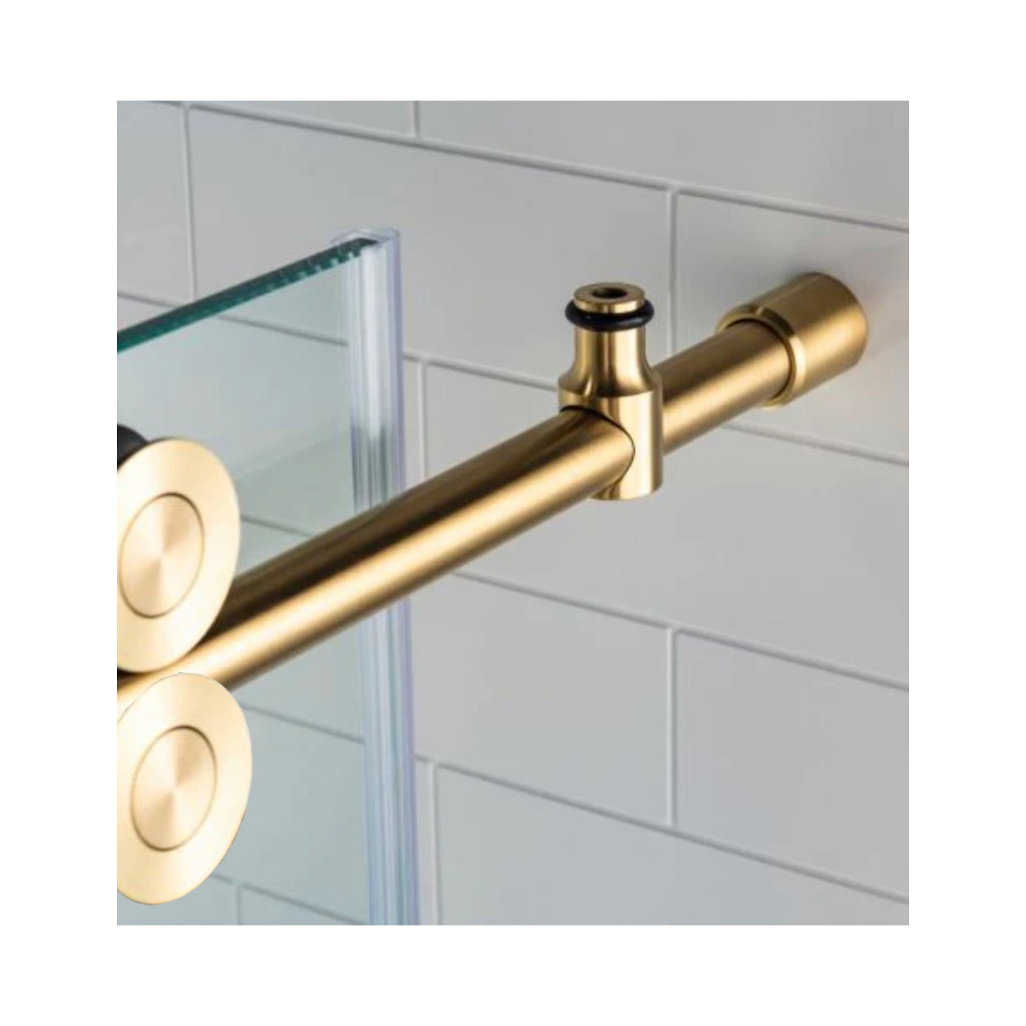 SLIDING SHOWER - ZARO BRUSHED GOLD 8MM