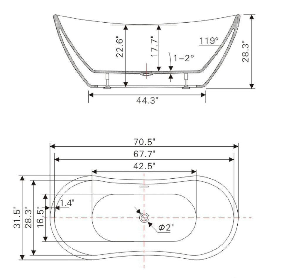 BAIN AUTOPORTANT - V6517 - SALLE DE BAIN VODA