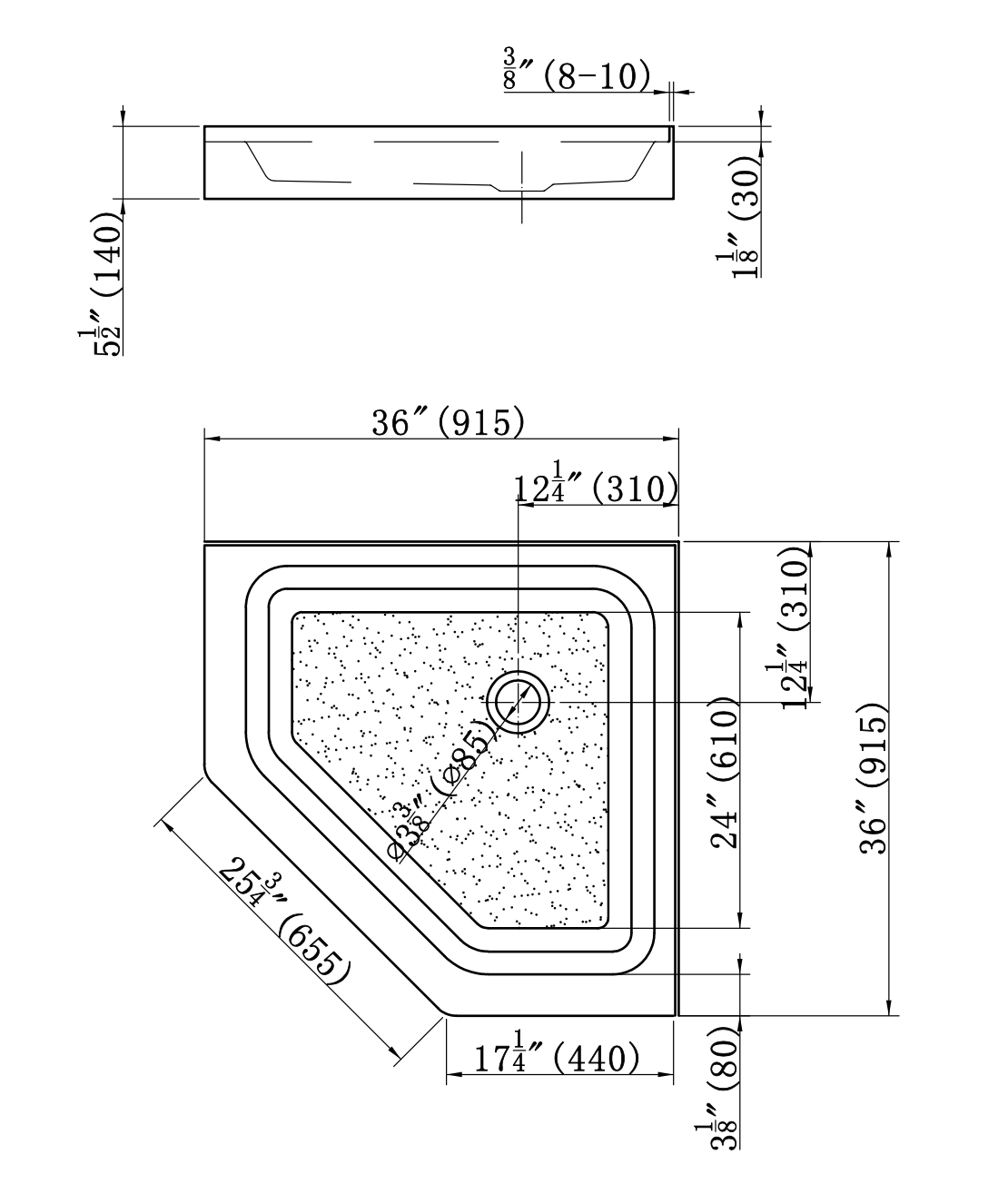 DOUCHE NEO ANGLE - ZITA - SALLE DE BAIN VODA