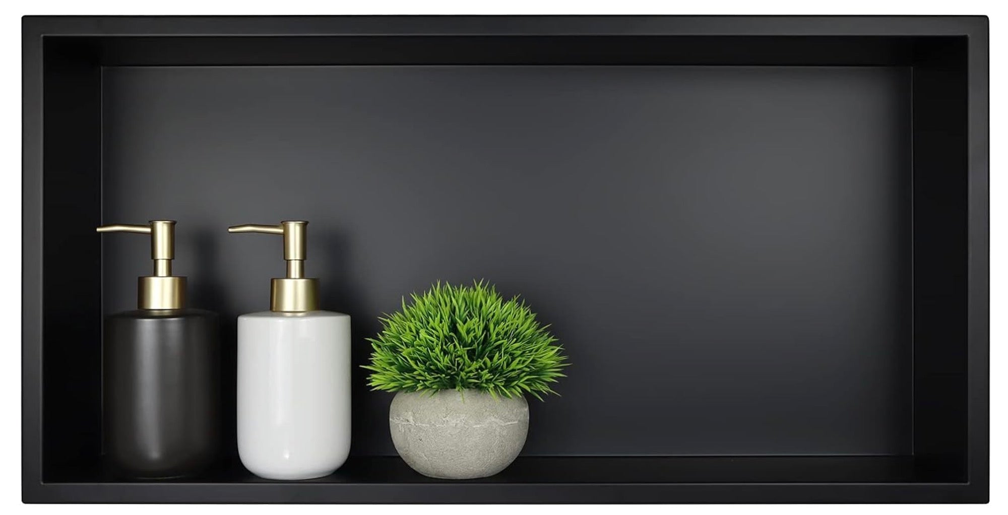 NICHE DE DOUCHE - 12 X 24" NOIR