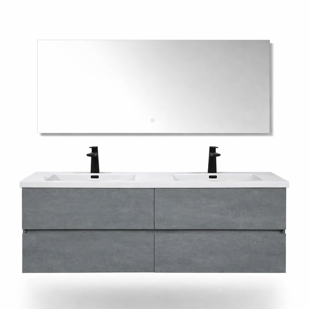 VANITY NOVA - 60" DOUBLE WHITE