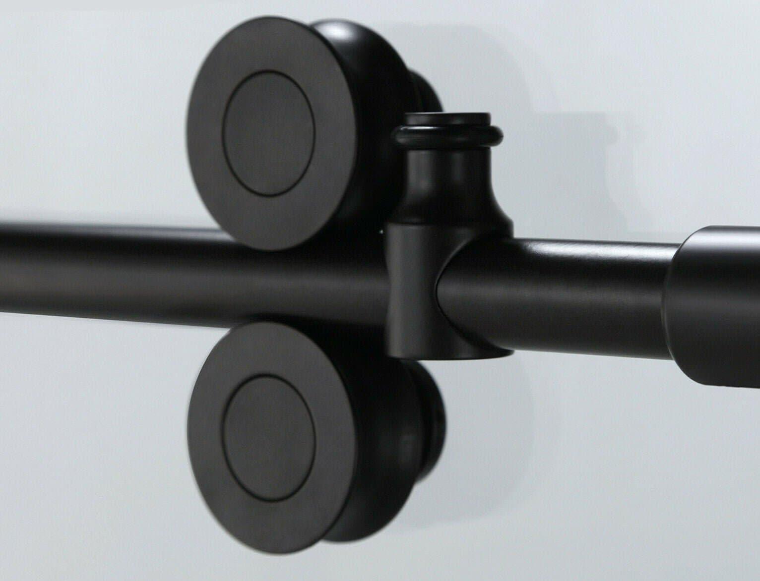 PORTE DE BAIN DOUCHE COULISSANTE - ZARO 8MM NOIR - SALLE DE BAIN VODA