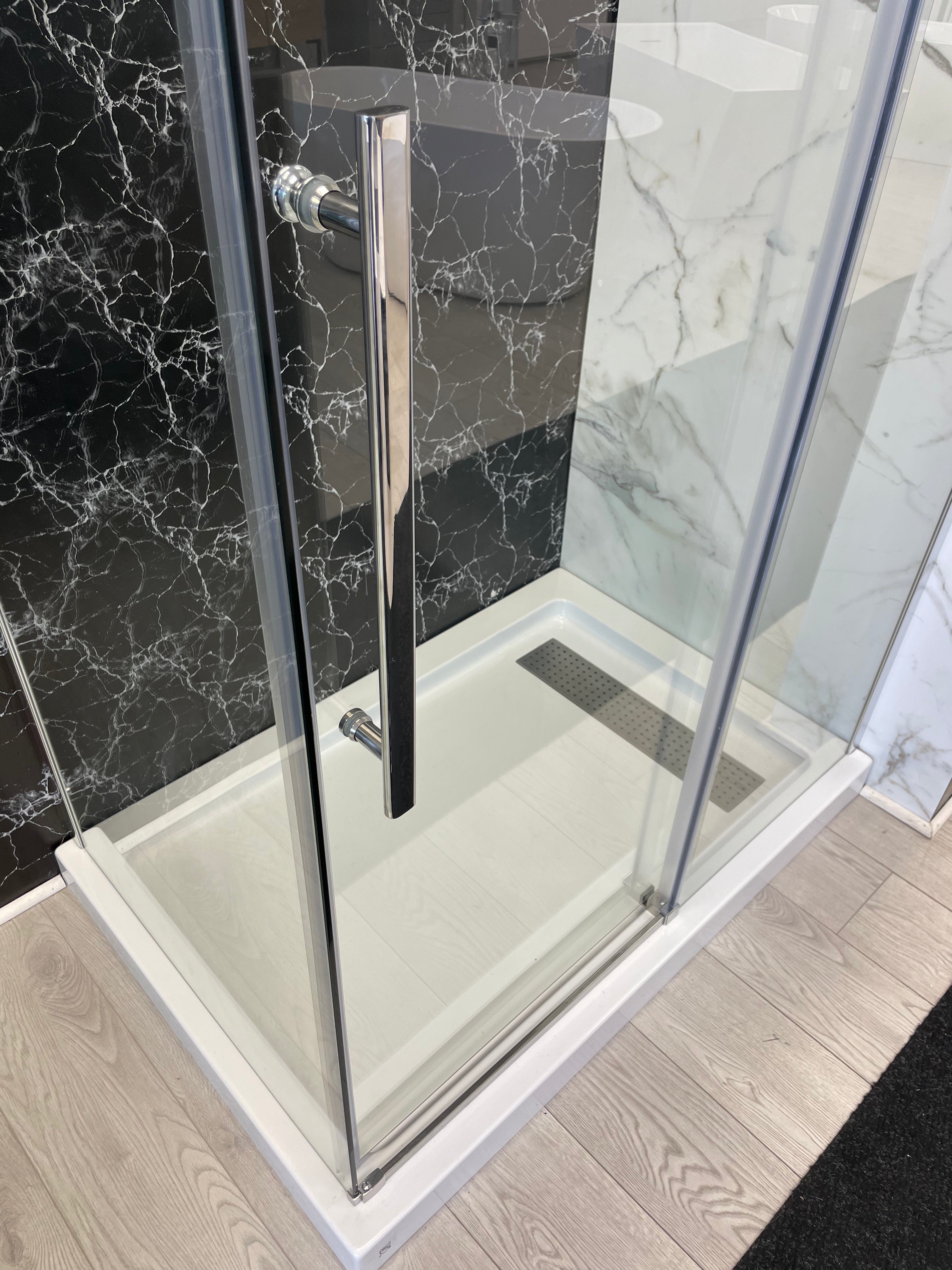 PORTE DE DOUCHE COULISSANTE - MATEO CHROME 8MM