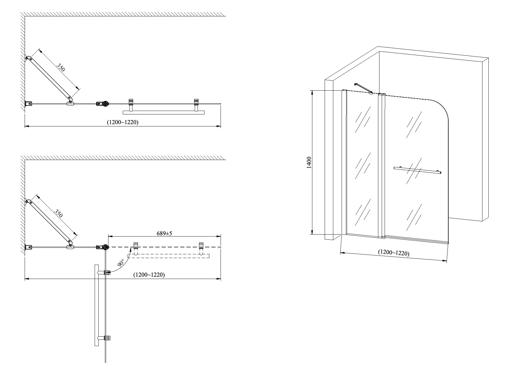 PORTE DE BAIN - BELLA NOIR