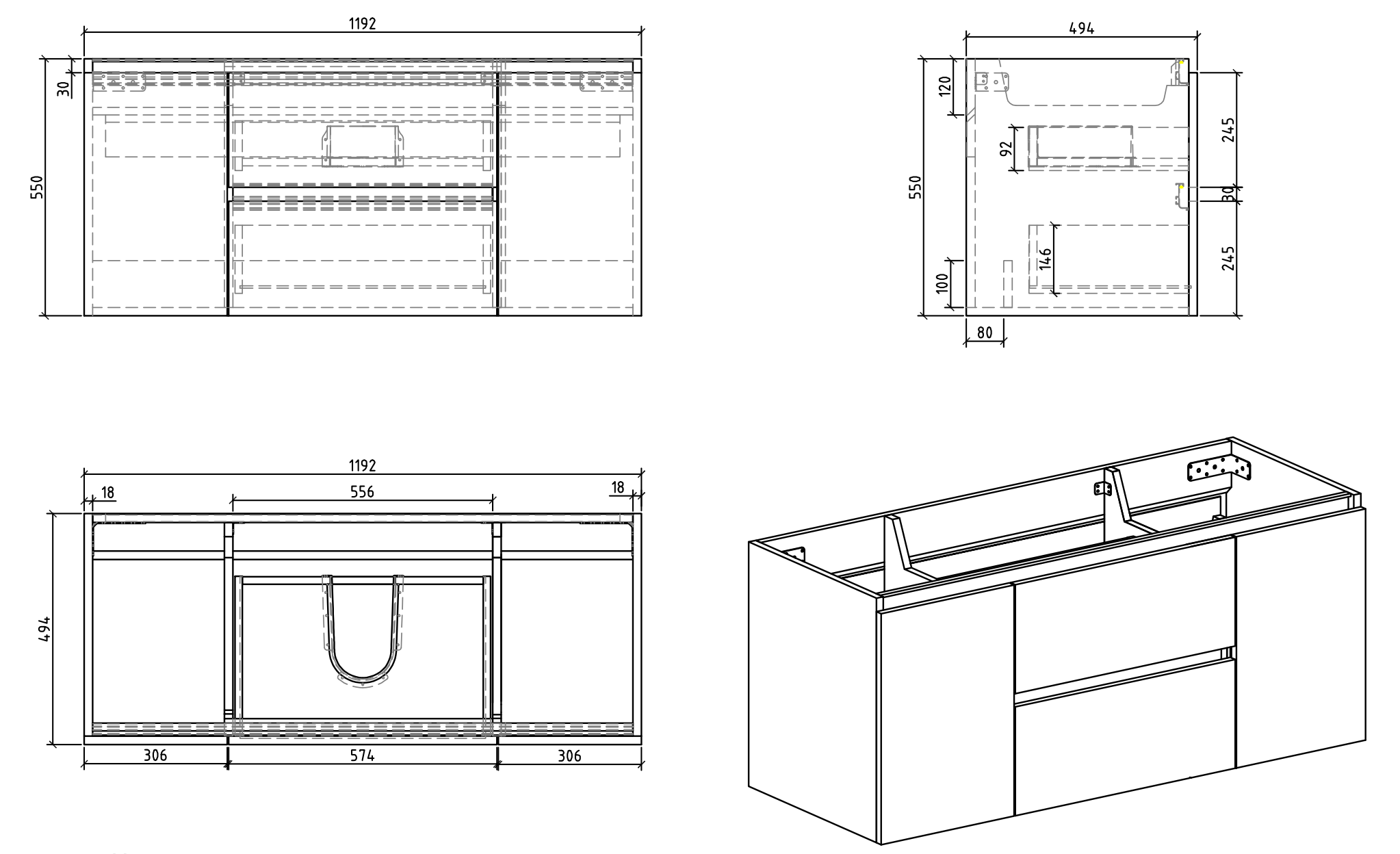 VANITY KENZO LED - 48"