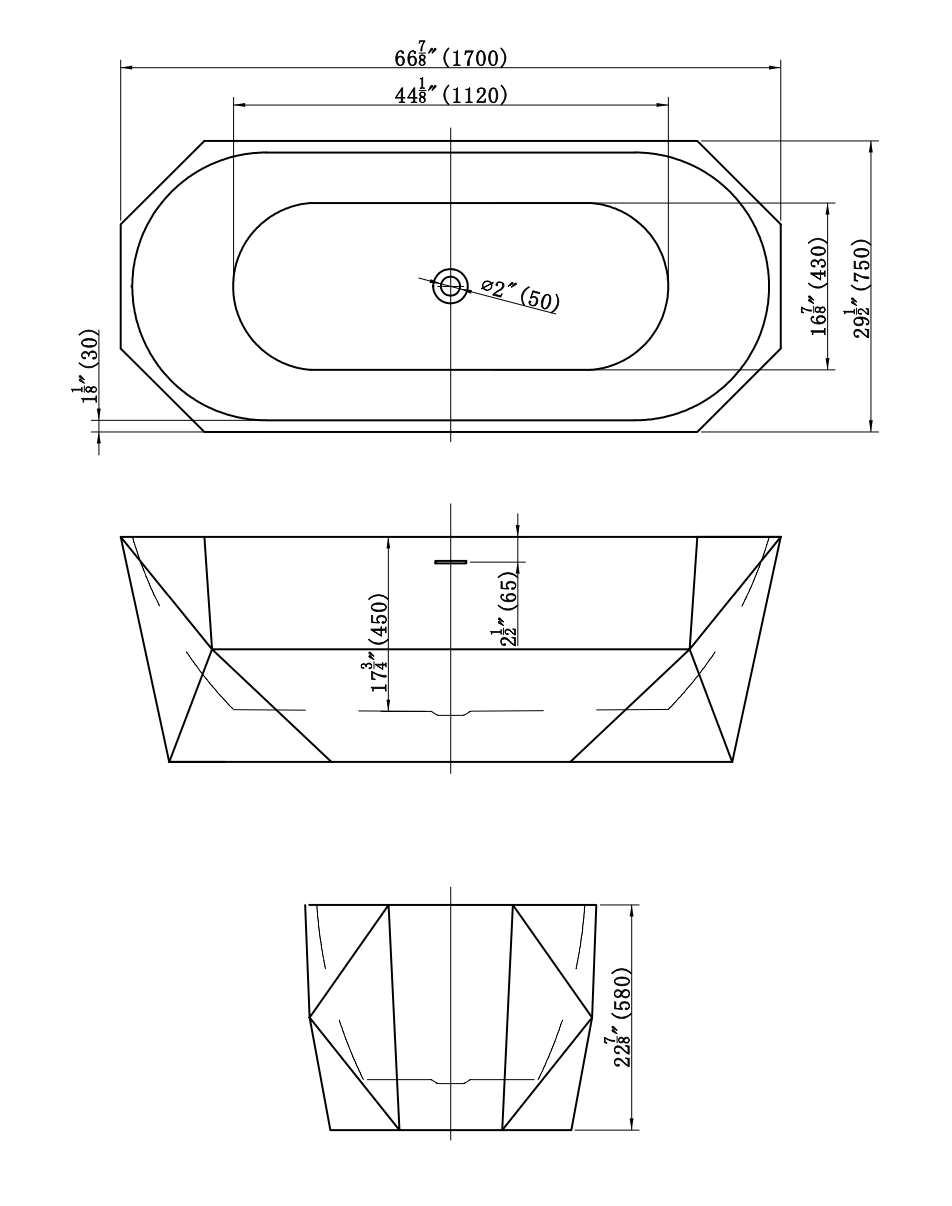 FREESTANDING BATHTUB - DIAMO