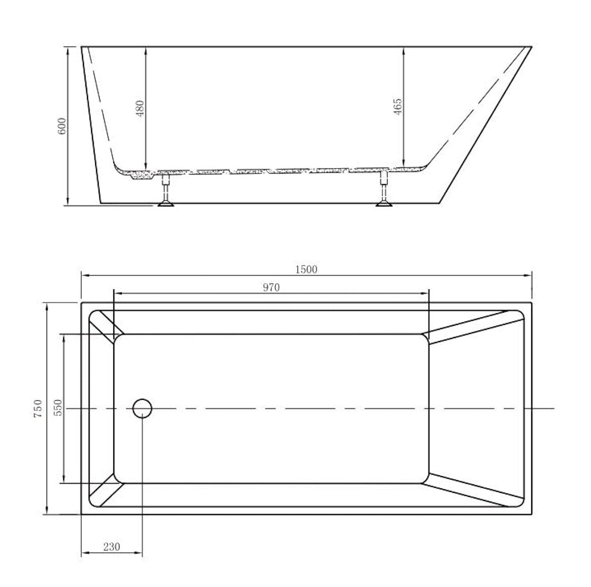 BAIN AUTOPORTANT - 8016 - SALLE DE BAIN VODA