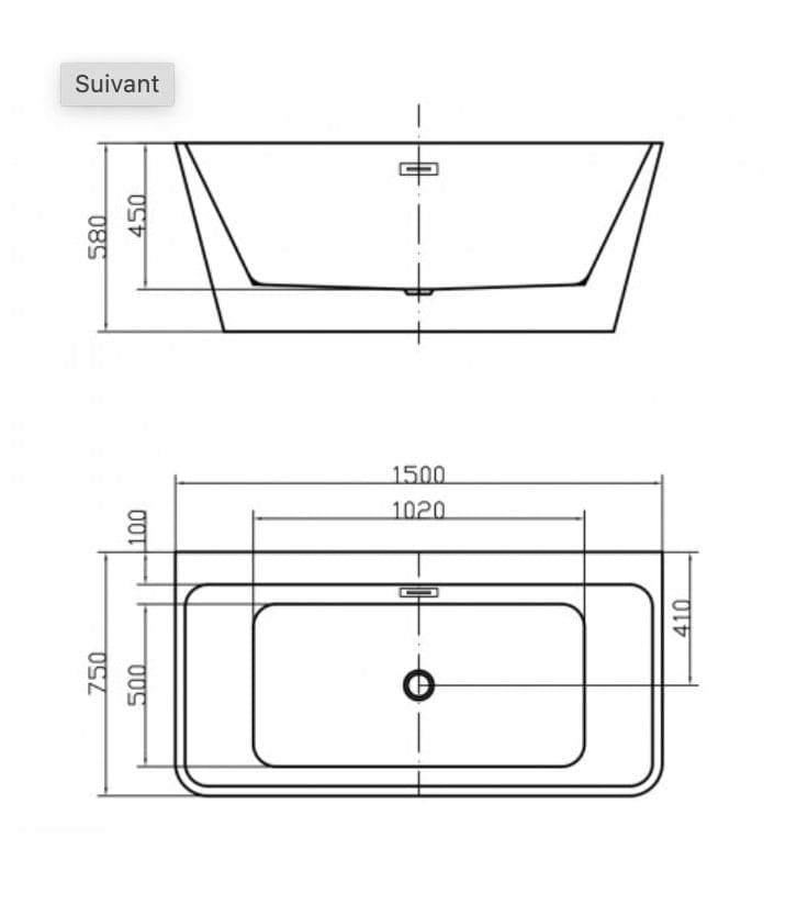 BAIN AUTOPORTANT - DE01 - SALLE DE BAIN VODA