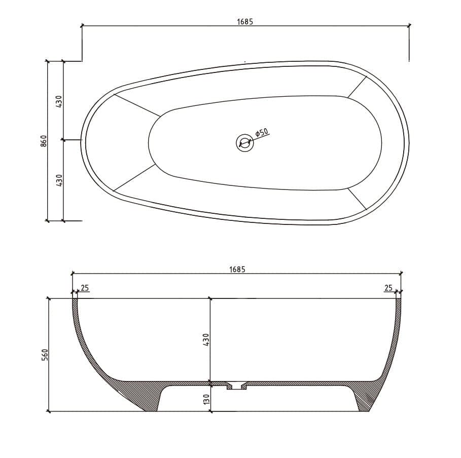 BAIN AUTOPORTANT - SIDNEY (NOIR) - SALLE DE BAIN VODA