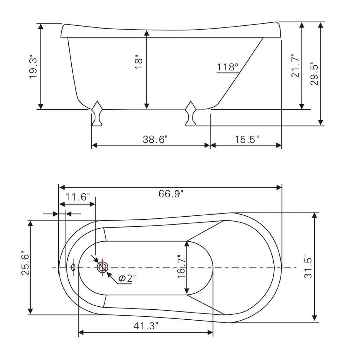 BAIN AUTOPORTANT - V6311 - SALLE DE BAIN VODA