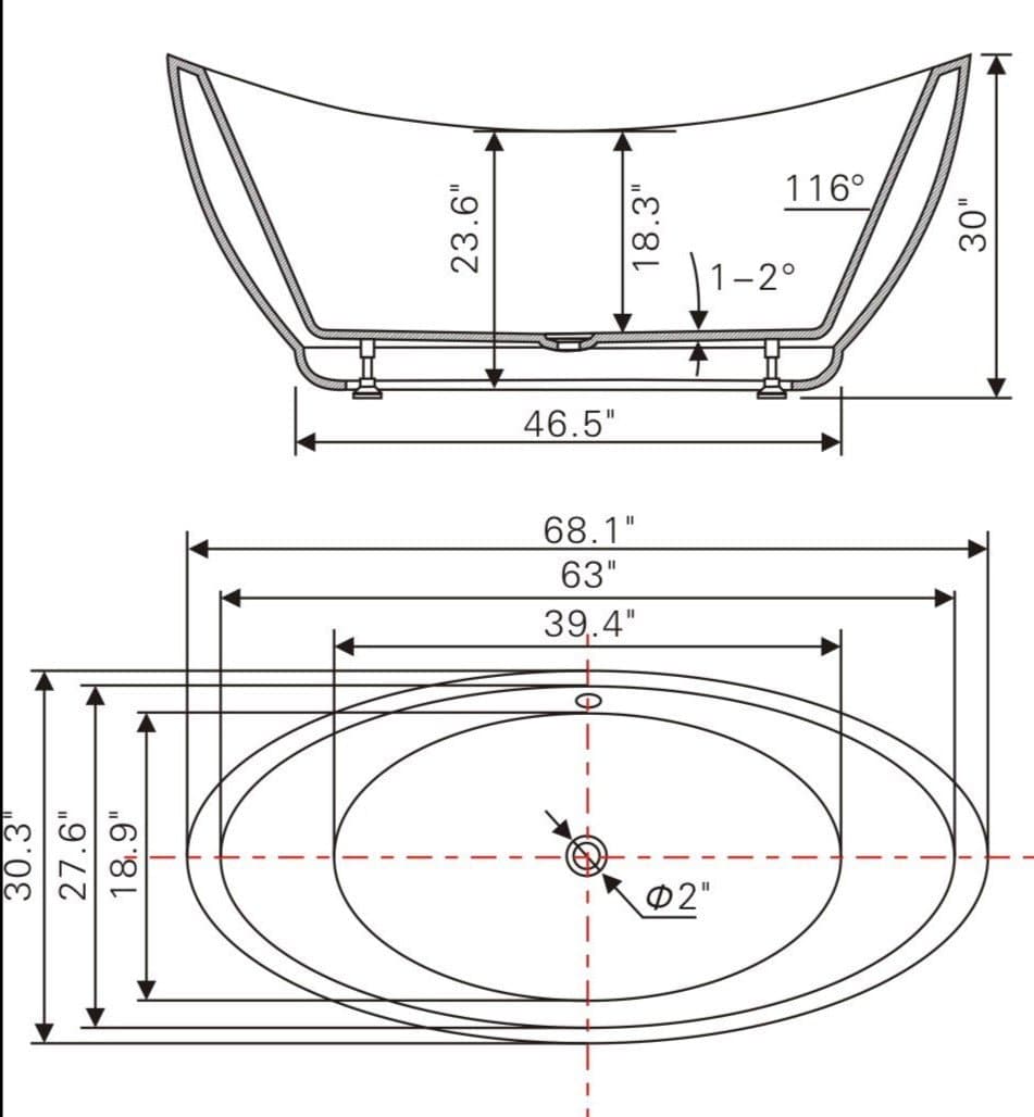 BAIN AUTOPORTANT - V6513 - SALLE DE BAIN VODA