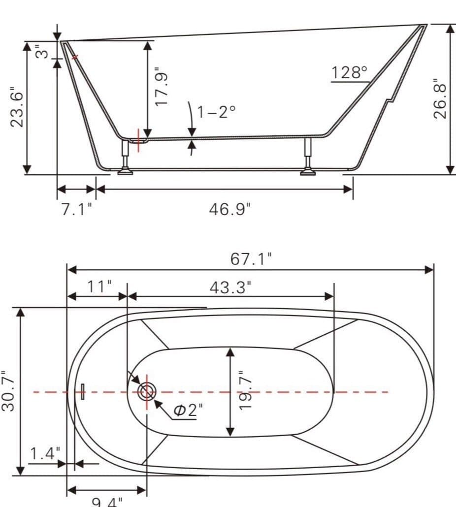 BAIN AUTOPORTANT - V6521 - SALLE DE BAIN VODA