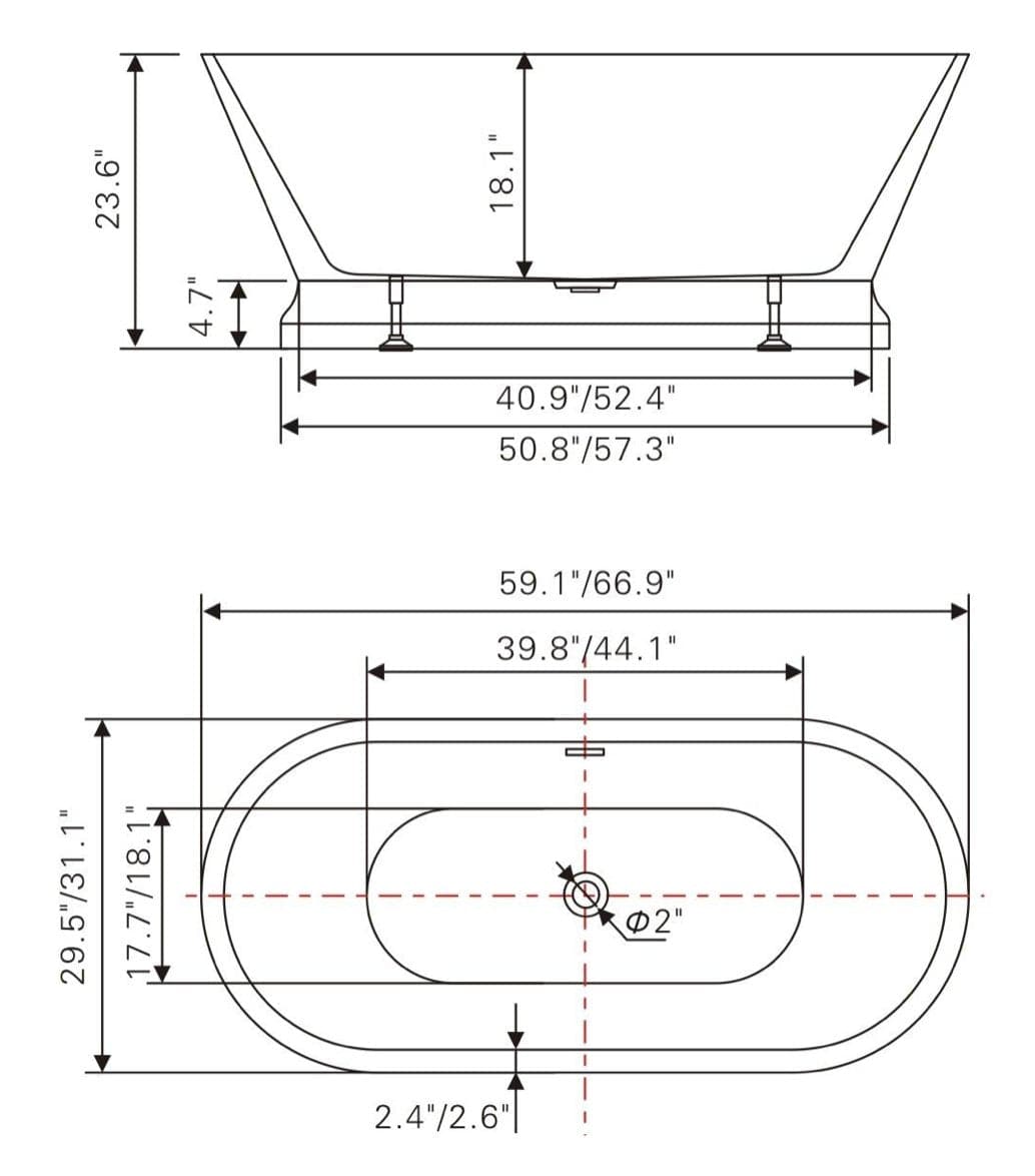 BAIN AUTOPORTANT - V6610 - SALLE DE BAIN VODA