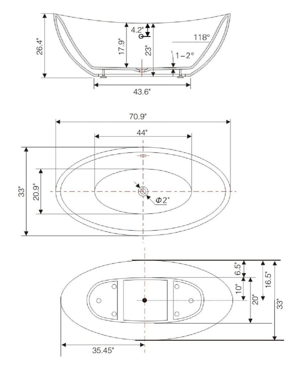 BAIN AUTOPORTANT - V6807 - SALLE DE BAIN VODA