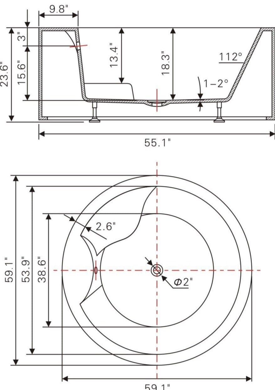 BAIN AUTOPORTANT - V6810 - SALLE DE BAIN VODA