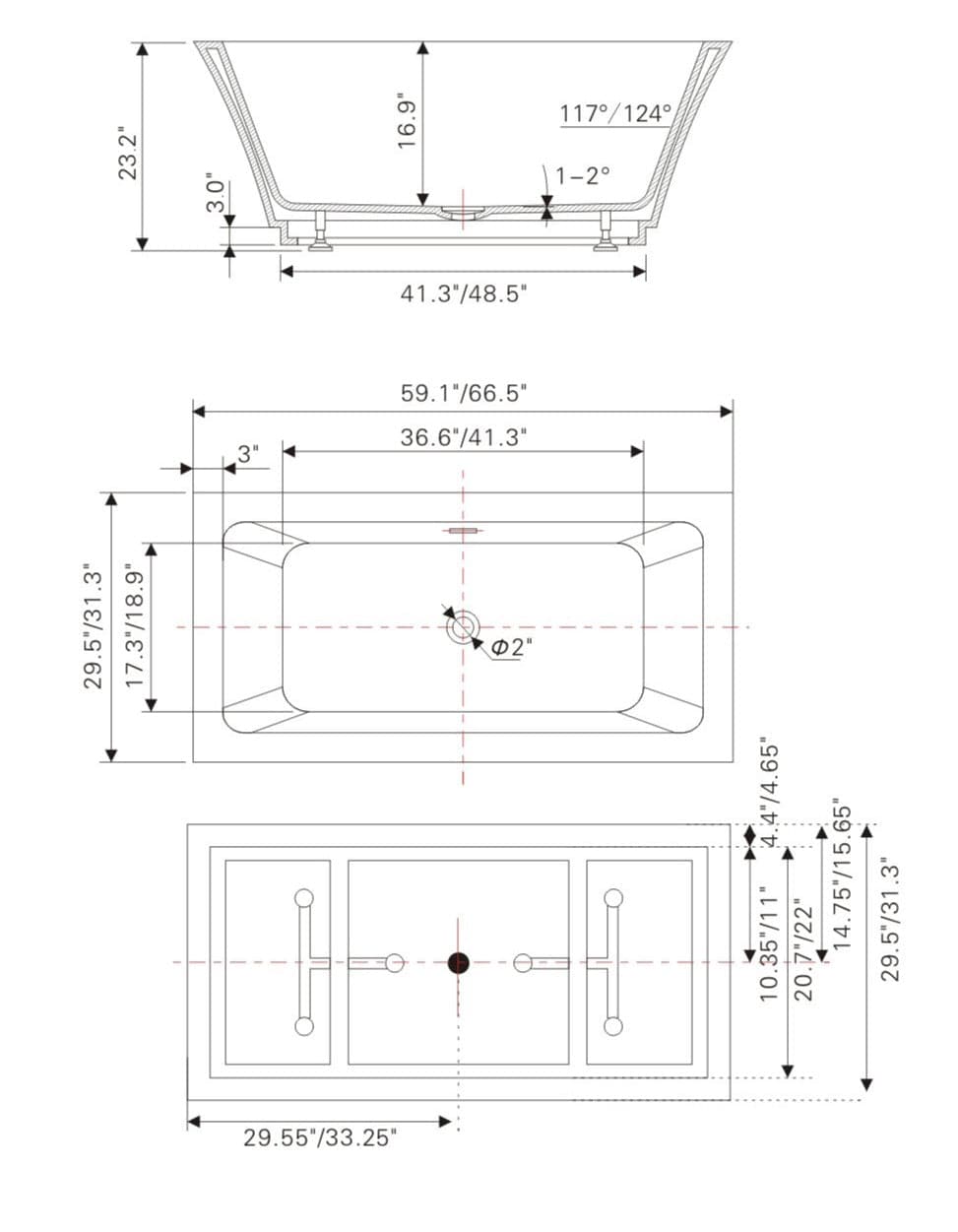 BAIN AUTOPORTANT - V6817 - SALLE DE BAIN VODA