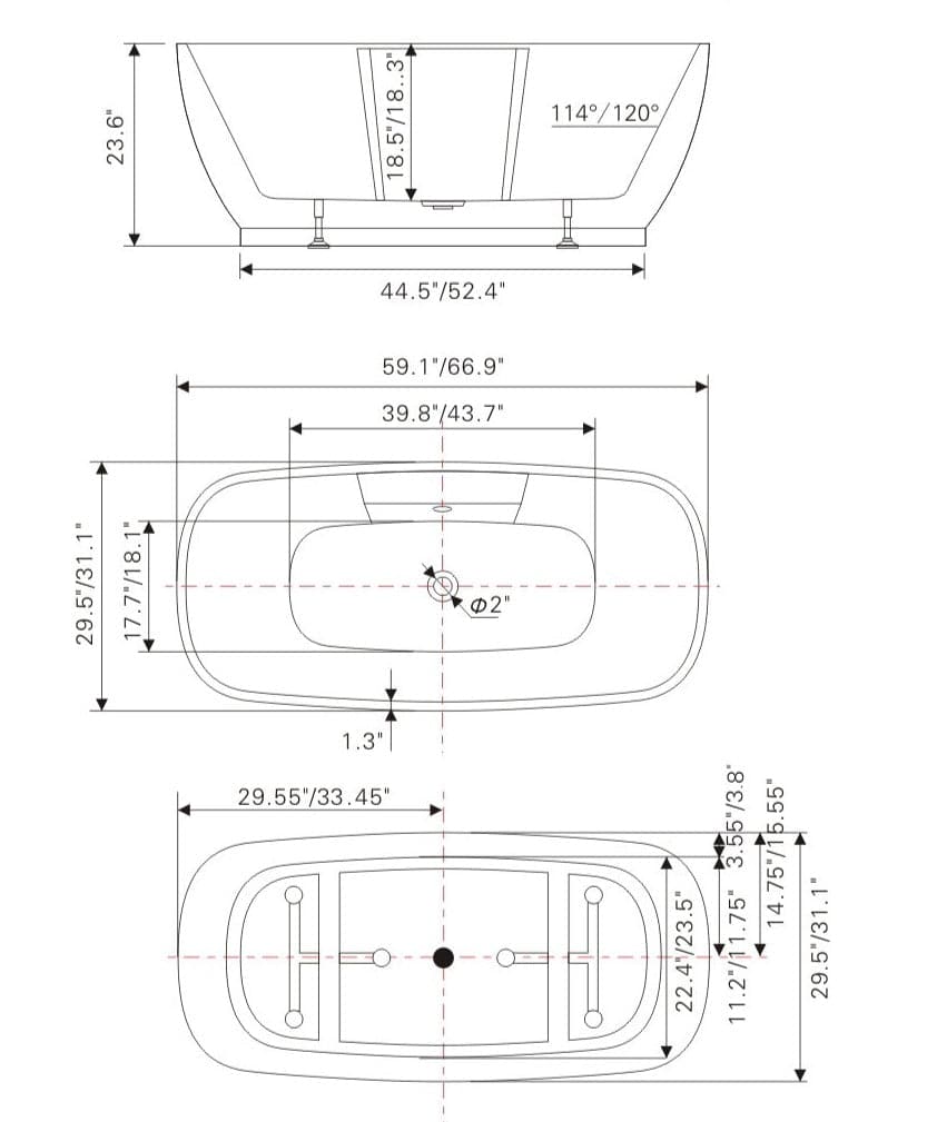 BAIN AUTOPORTANT - V6835 - SALLE DE BAIN VODA