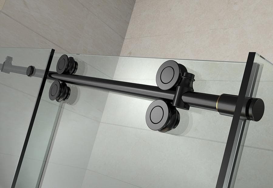 DOUCHE COULISSANTE ZARO - NOIR 8MM - SALLE DE BAIN VODA