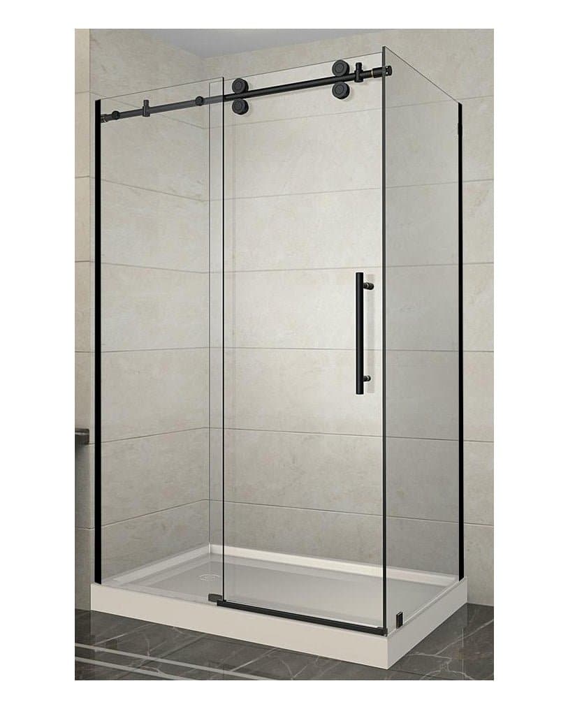 DOUCHE COULISSANTE ZARO - NOIR 8MM - SALLE DE BAIN VODA