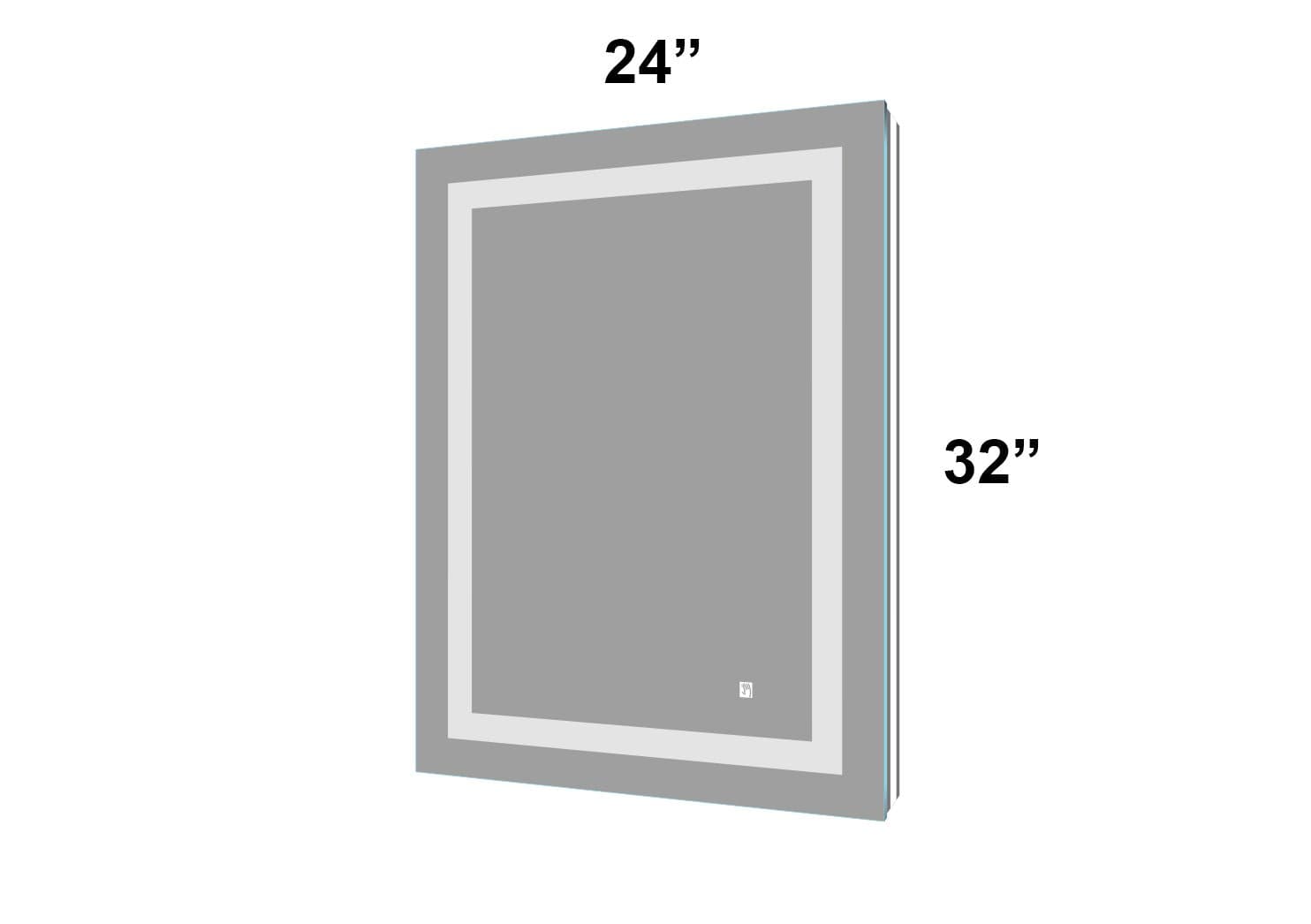 MIROIR LED DL24 - 24 x 32" - SALLE DE BAIN VODA