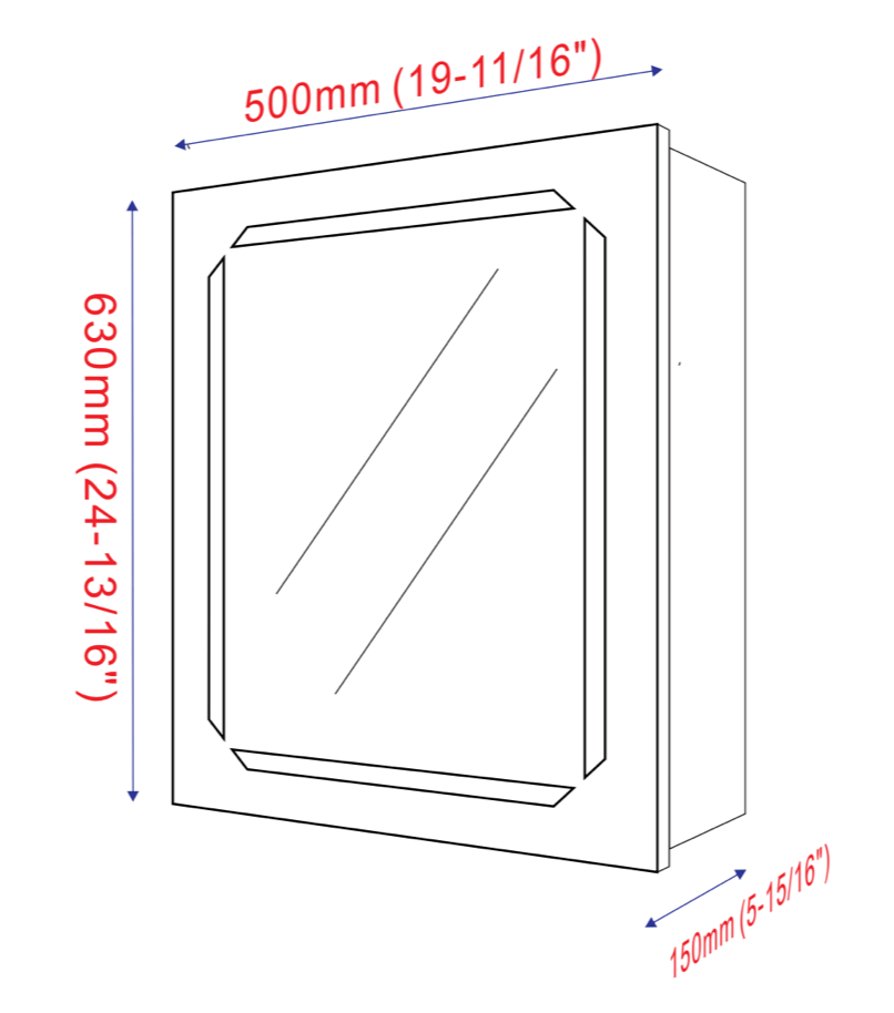 MIROIR PHARMACIE LED - V31 - SALLE DE BAIN VODA