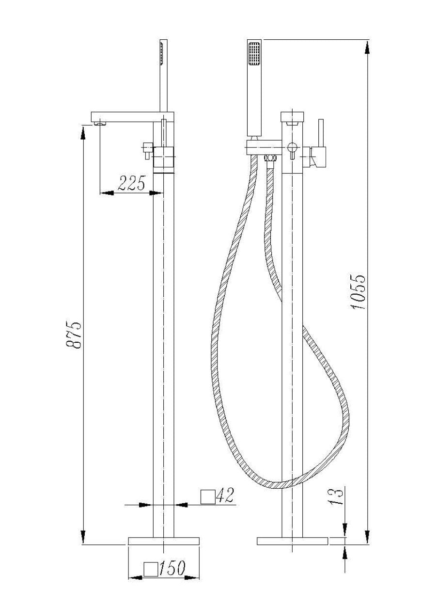 Robinet autoportant - S42 OR - SALLE DE BAIN VODA