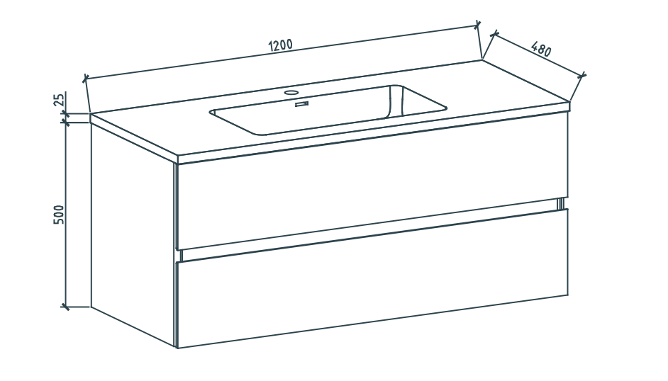 VANITÉ JIJI - 48" - SALLE DE BAIN VODA