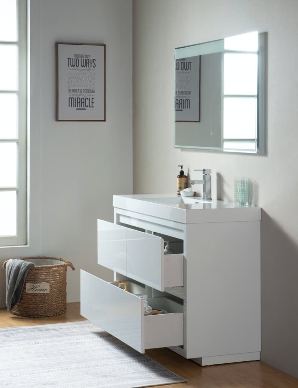 VANITÉ VA60WF - 48" SIMPLE - SALLE DE BAIN VODA