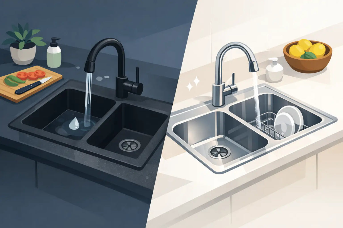 Évier granit ou inox : lequel choisir en cuisine ?