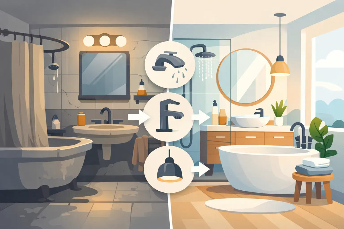 Avant-après salle de bain : 8 choix qui changent tout