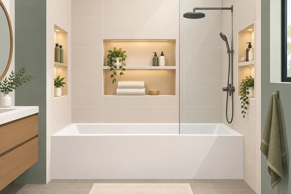Meilleures niches douche intégrées pour votre bain