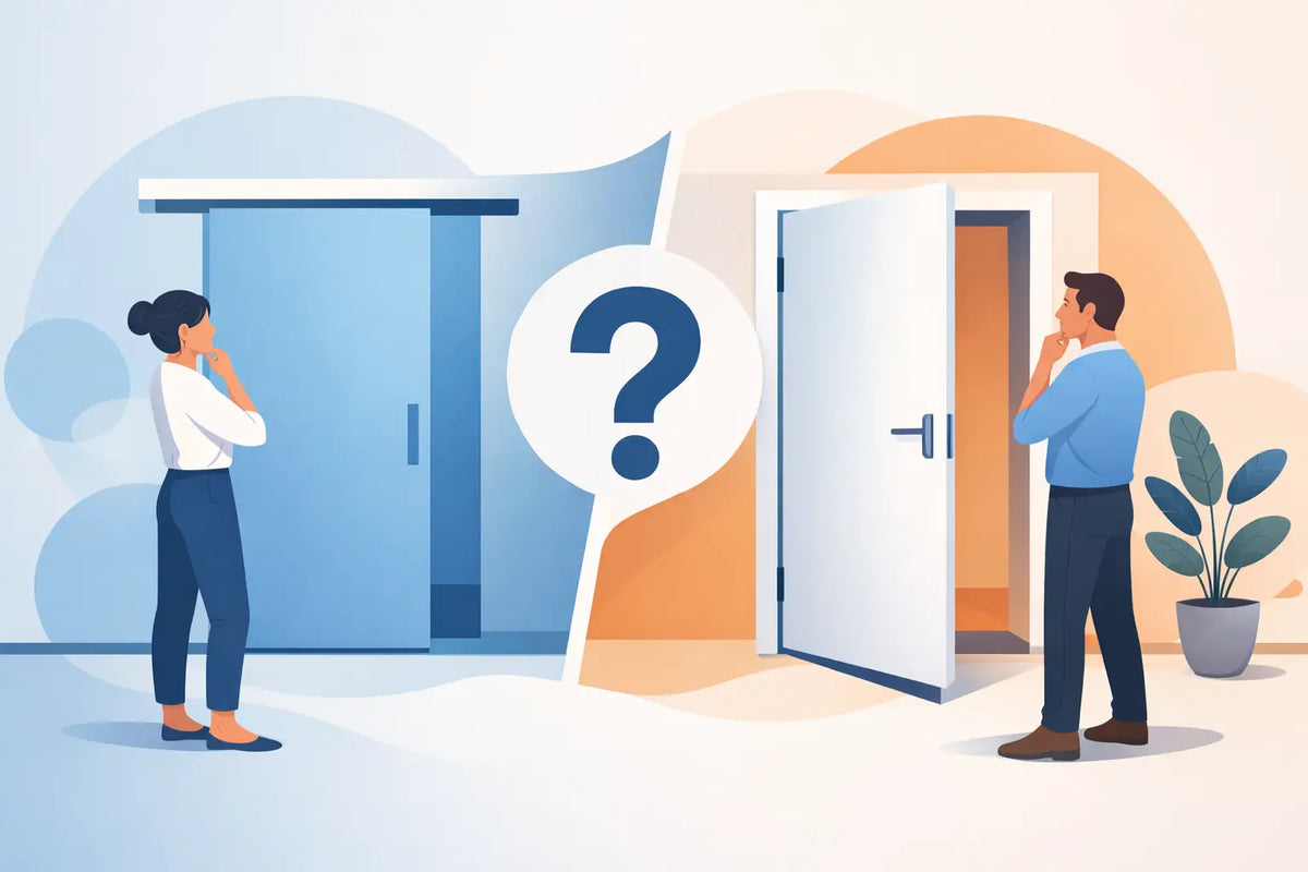 Porte coulissante ou pivotante, quel choix ?