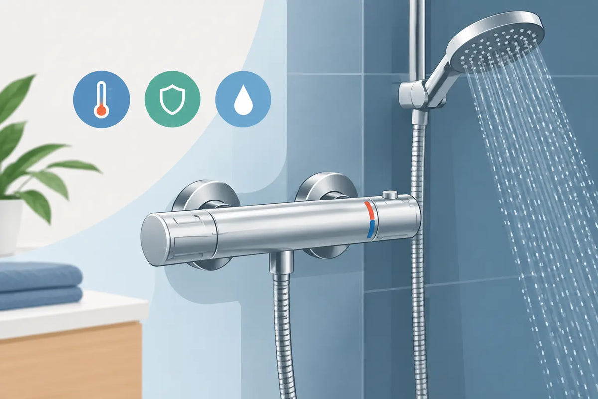 Guide robinet thermostatique pour la douche