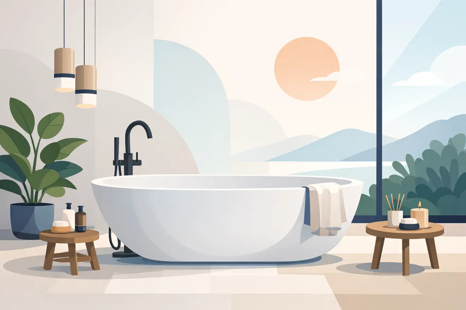 Meilleures baignoires autoportantes modernes